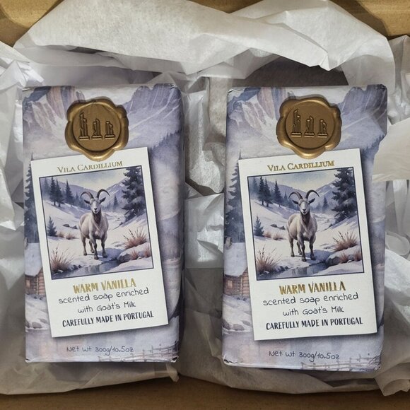 Warm Vanilla Scented Soap With Goats Milk 300g Vila Cardilium - Picture 7 of 8